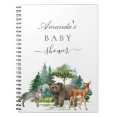 Beer baby shower beboste bossen notitieboek (Voorkant)