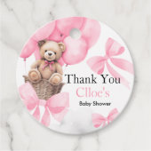 Beer Baby shower Bedankjes Labels (Voorkant)