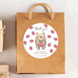 Beer Baby Shower - bedankt Ronde Sticker
