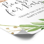 Beer Baby shower Boeken voor Baby Poster (Hoek)