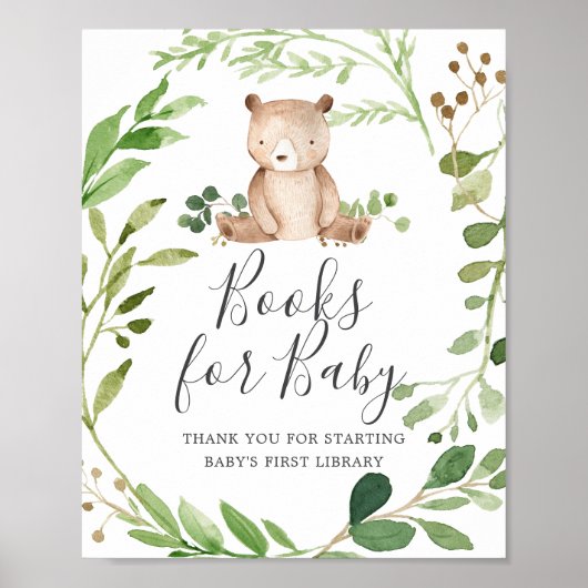 Beer Baby shower Boeken voor Baby Poster (Voorkant)