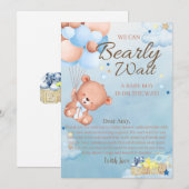 Beer Baby shower Boy Bedankkaart (Voorkant / Achterkant)