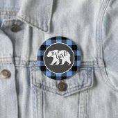 Beer Baby shower Boy Blue Ronde Button 7,6 Cm (In situ)