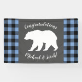 Beer Baby shower Boy Blue Spandoek (Horizontaal)