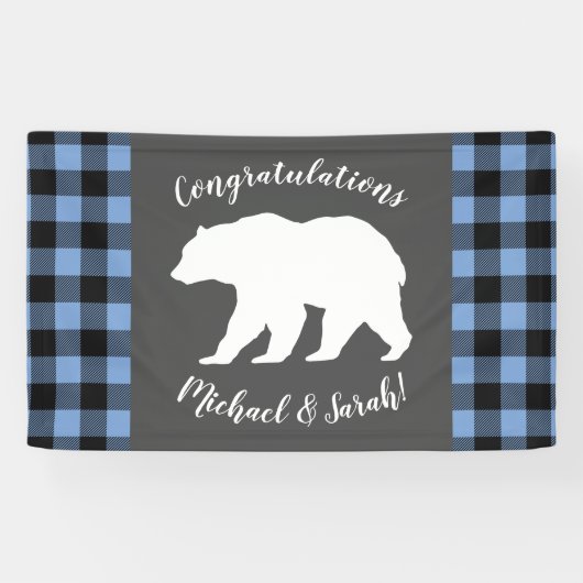 Beer Baby shower Boy Blue Spandoek (Horizontaal)