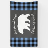 Beer Baby shower Boy Blue Spandoek (Verticaal)