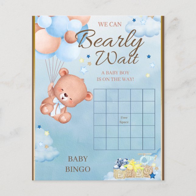 Beer Baby shower Boy Game (Voorkant)