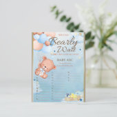 Beer Baby shower Boy Game Briefkaart (Staand voorkant)
