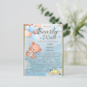 Beer Baby shower Boy Game Briefkaart (Staand voorkant)