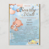 Beer Baby shower Boy Game Briefkaart (Voorkant)
