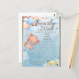 Beer Baby shower Boy Game Briefkaart