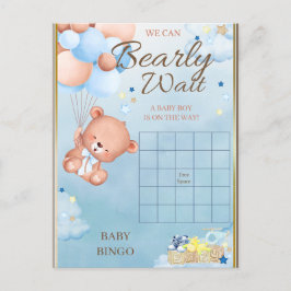 Beer Baby shower Boy Game Briefkaart