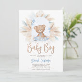 Beer Baby shower Boy Uitnodiging (Staand voorkant)