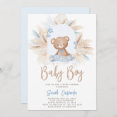 Beer Baby shower Boy Uitnodiging (Voorkant / Achterkant)