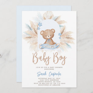 Beer Baby shower Boy Uitnodiging