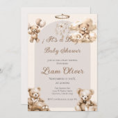 Beer Baby shower Boy-uitnodiging Kaart (Voorkant / Achterkant)