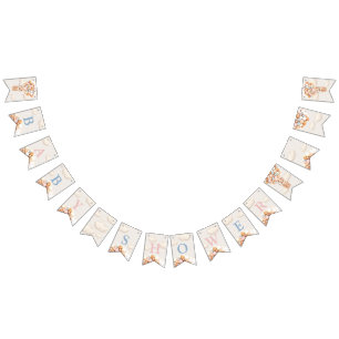 Beer Baby shower Buntin-vlaggen Vlaggetjes