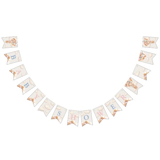 Beer Baby shower Buntin-vlaggen Vlaggetjes (Alle)