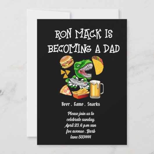 Beer baby shower Dadchelor Kaart (Voorkant)