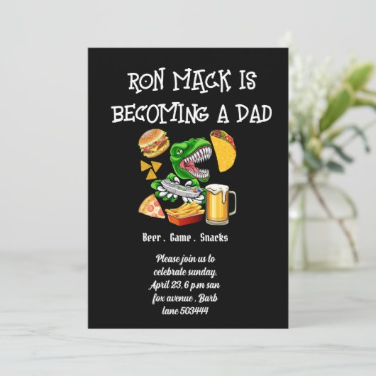 Beer baby shower Dadchelor Kaart (Staand voorkant)