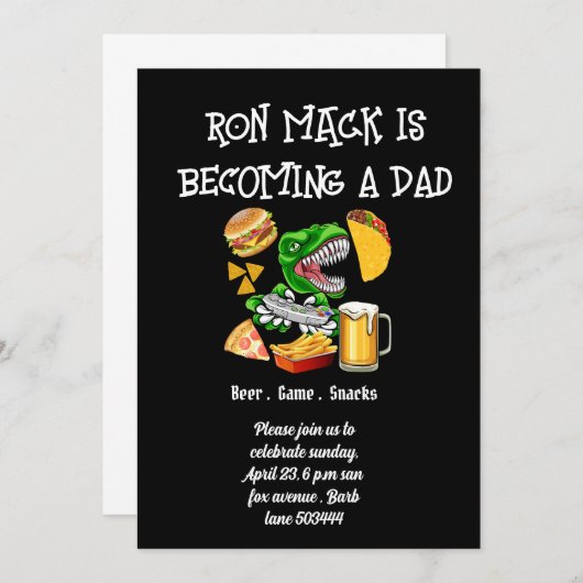 Beer baby shower Dadchelor Kaart (Voorkant / Achterkant)