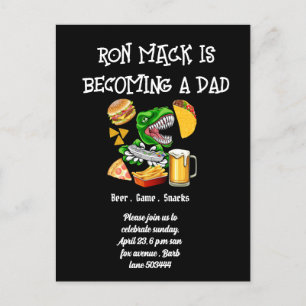 Beer baby shower Dadchelor partijuitnodiging Briefkaart