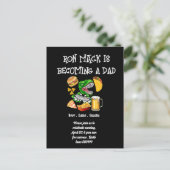 Beer baby shower Dadchelor partijuitnodiging Briefkaart (Staand voorkant)