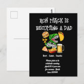 Beer baby shower Dadchelor partijuitnodiging Briefkaart (Voorkant / Achterkant)