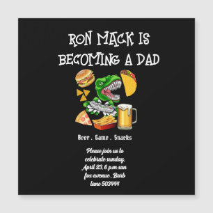 Beer baby shower Dadchelor party Invitation Postca