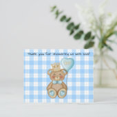 Beer Baby Shower Dank Je Kaart (Staand voorkant)