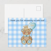 Beer Baby Shower Dank Je Kaart (Voorkant / Achterkant)
