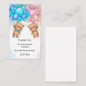 Beer Baby shower Dank u Cadeau Labels Informatiekaartje (Voorkant / Achterkant)