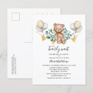 Beer Baby shower Eucalyptus Woodland Animal Uitnodiging Briefkaart
