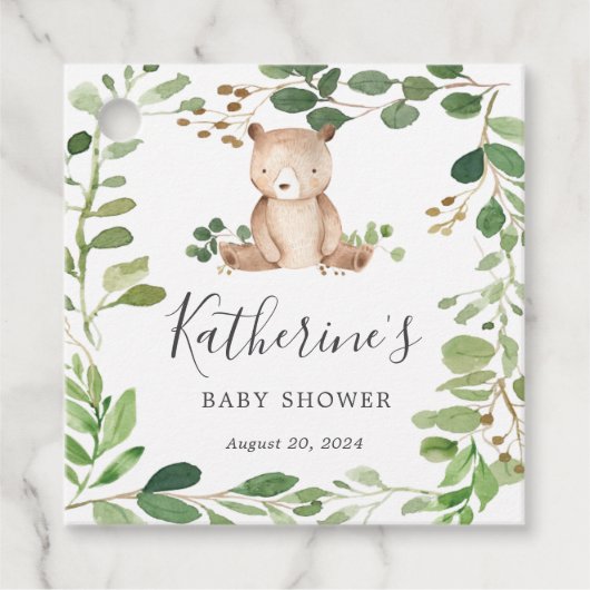 Beer Baby shower Favor Tag Bedankjes Labels (Voorkant)