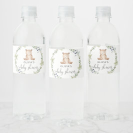 Beer baby shower flessenlabo waterfles etiket