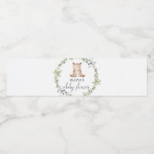 Beer baby shower flessenlabo waterfles etiket (Enkel label)