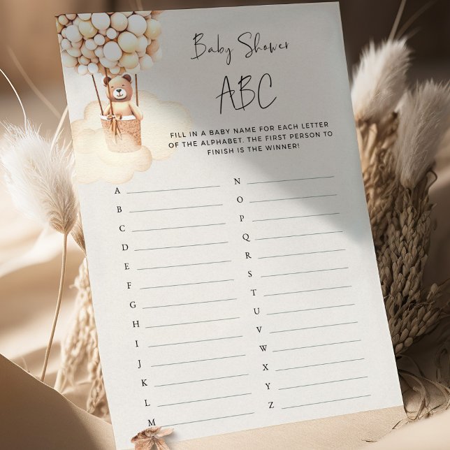 Beer Baby shower Game ABC (Creator heeft geüpload)