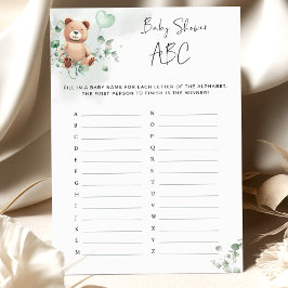 Beer Baby shower Game - Baby shower ABC