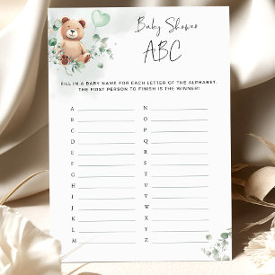 Beer Baby shower Game - Baby shower ABC