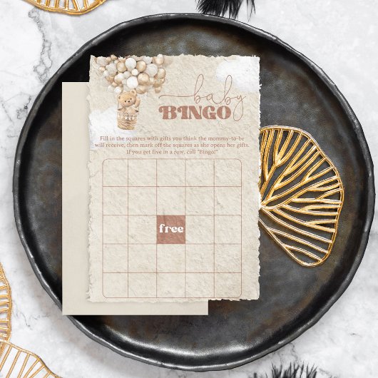 Beer Baby shower Game BINGO Flyer