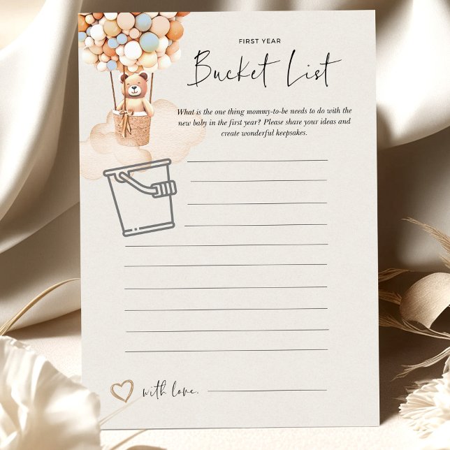 Beer Baby shower game - Bucket List (Creator heeft geüpload)