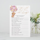 Beer Baby shower Game Hoe goed ken je papa? (Staand voorkant)