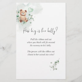 Beer Baby shower Game - Hoe groot is haar Belly?