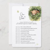 Beer Baby shower Game Over of Onder? Kaart (Voorkant)