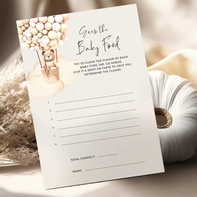 Beer Baby shower Game raad Baby voedsel (Creator heeft geüpload)