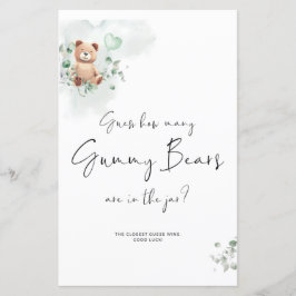 Beer Baby shower Game - Raad eens hoeveel