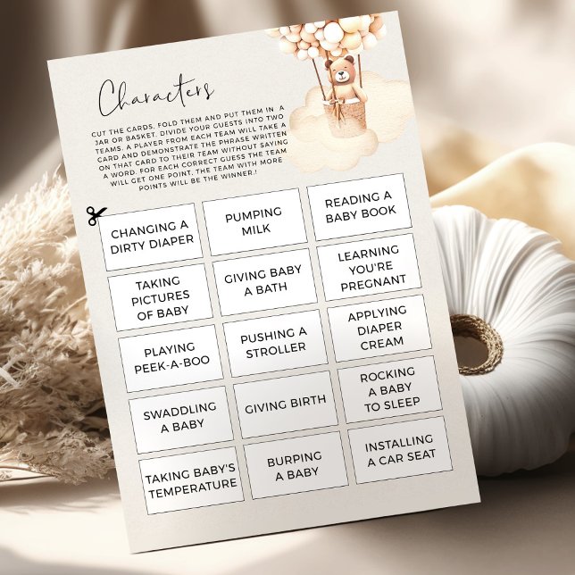 Beer Baby shower game-tekens (Creator heeft geüpload)