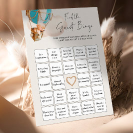 Beer Baby shower Game - vind het Gast Bingo