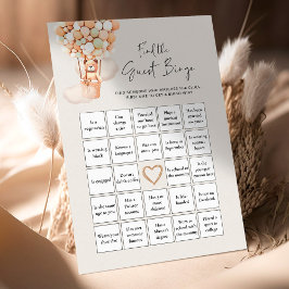 Beer Baby shower Game - vind het Gast Bingo
