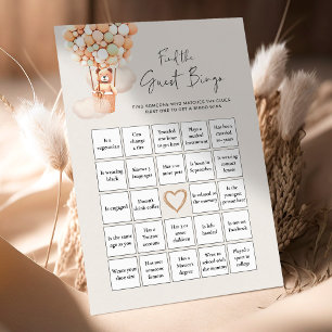 Beer Baby shower Game - vind het Gast Bingo